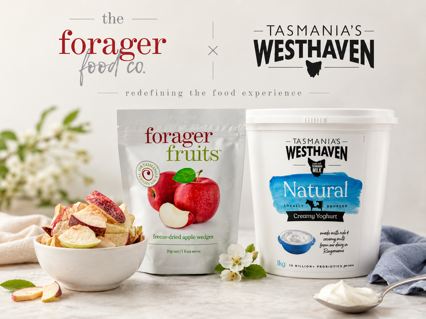 Tasmanian products from Forager Foods and Tasmania’s Westhaven
