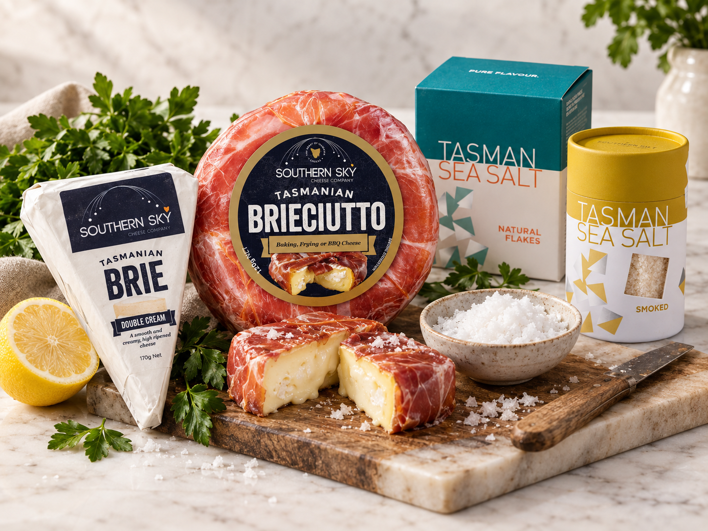 Southern Sky Cheese Company and Tasman Sea Salt Tasmanian products